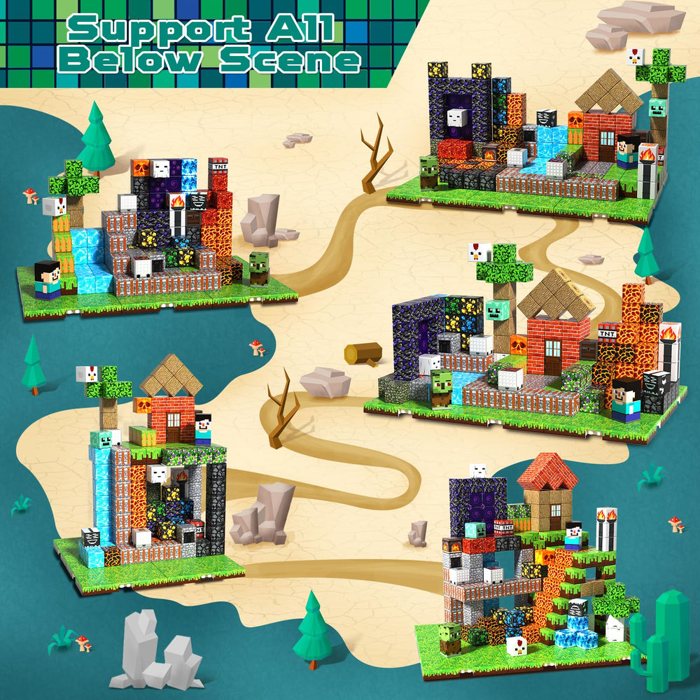 Children building together with ToyUnited blocks for collaborative play.