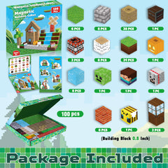 ToyUnited Magnetic Blocks 100 cubes in vibrant colors for creative building