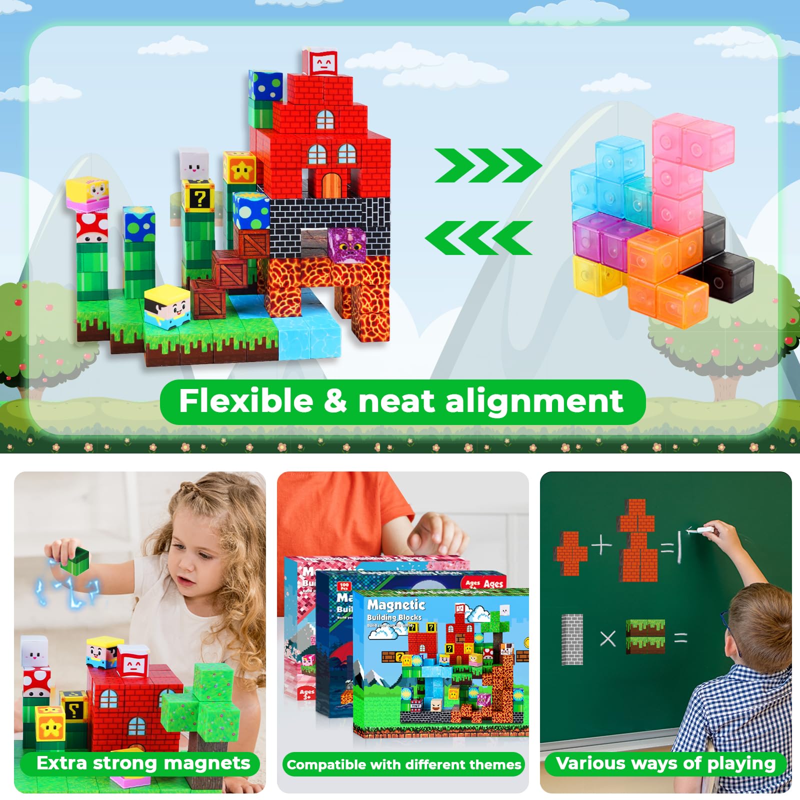 ToyUnited blocks pattern-set for guided patterns and independent building sessions.
