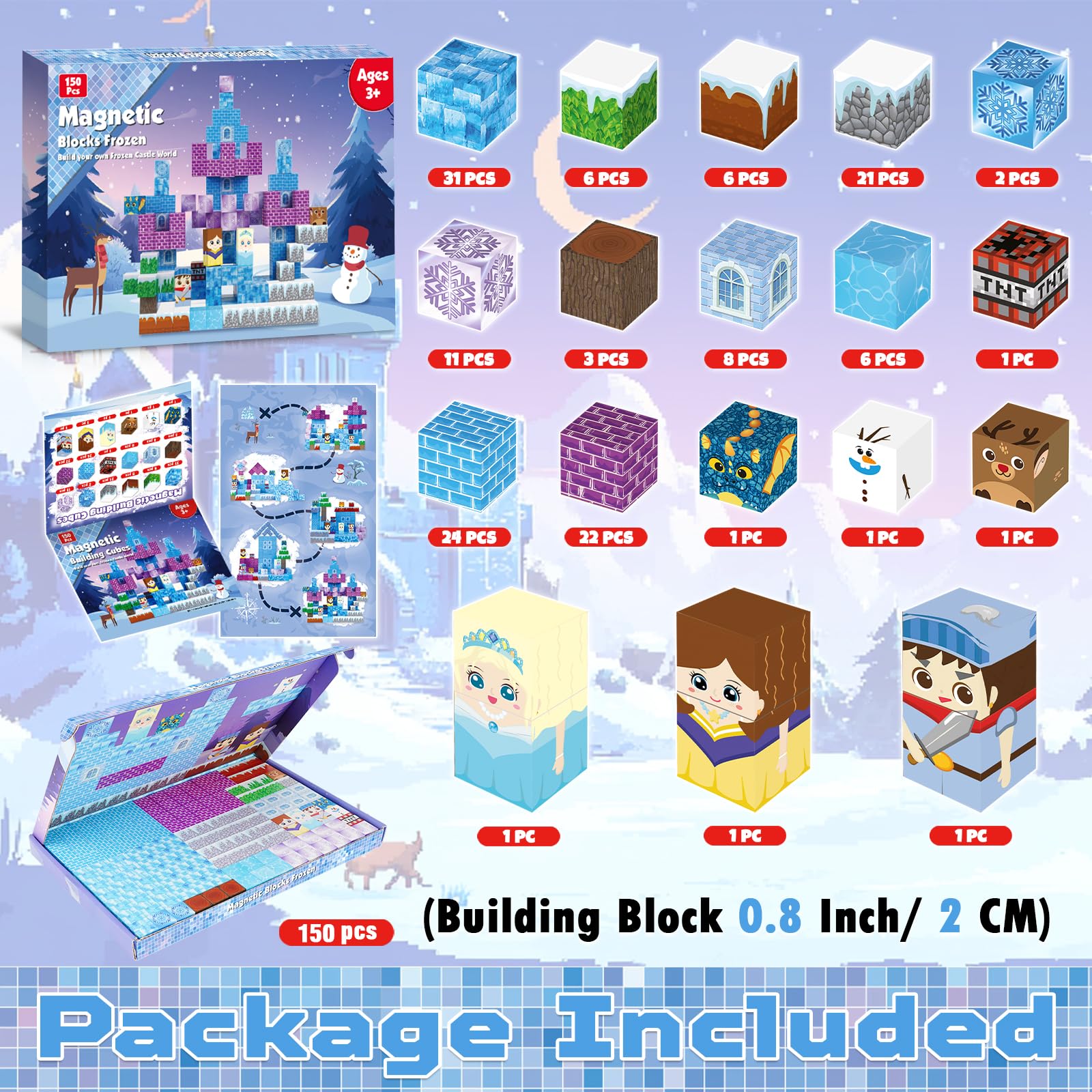 ToyUnited Magnetic Blocks colorful cubes highlight vibrant colors that spark creative building.