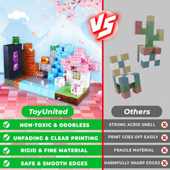 ToyUnited Magnetic Blocks connect easily, enabling unlimited stacking and creative scenes.