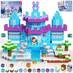 ToyUnited Magnetic Blocks front view, showcasing durable, non-toxic construction for safe imaginative play.