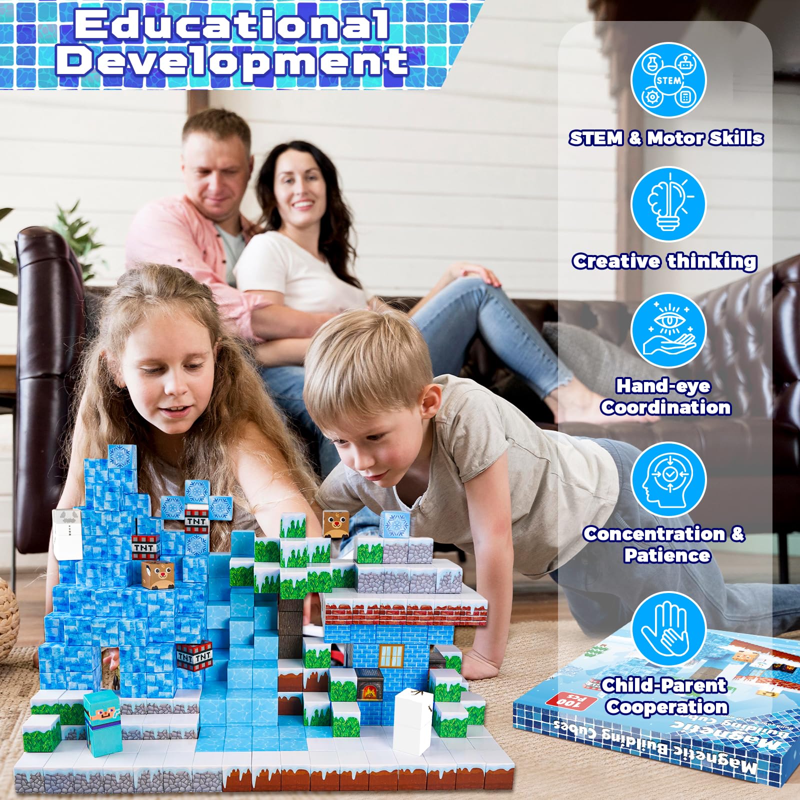 ToyUnited blocks used in a classroom group activity for learning