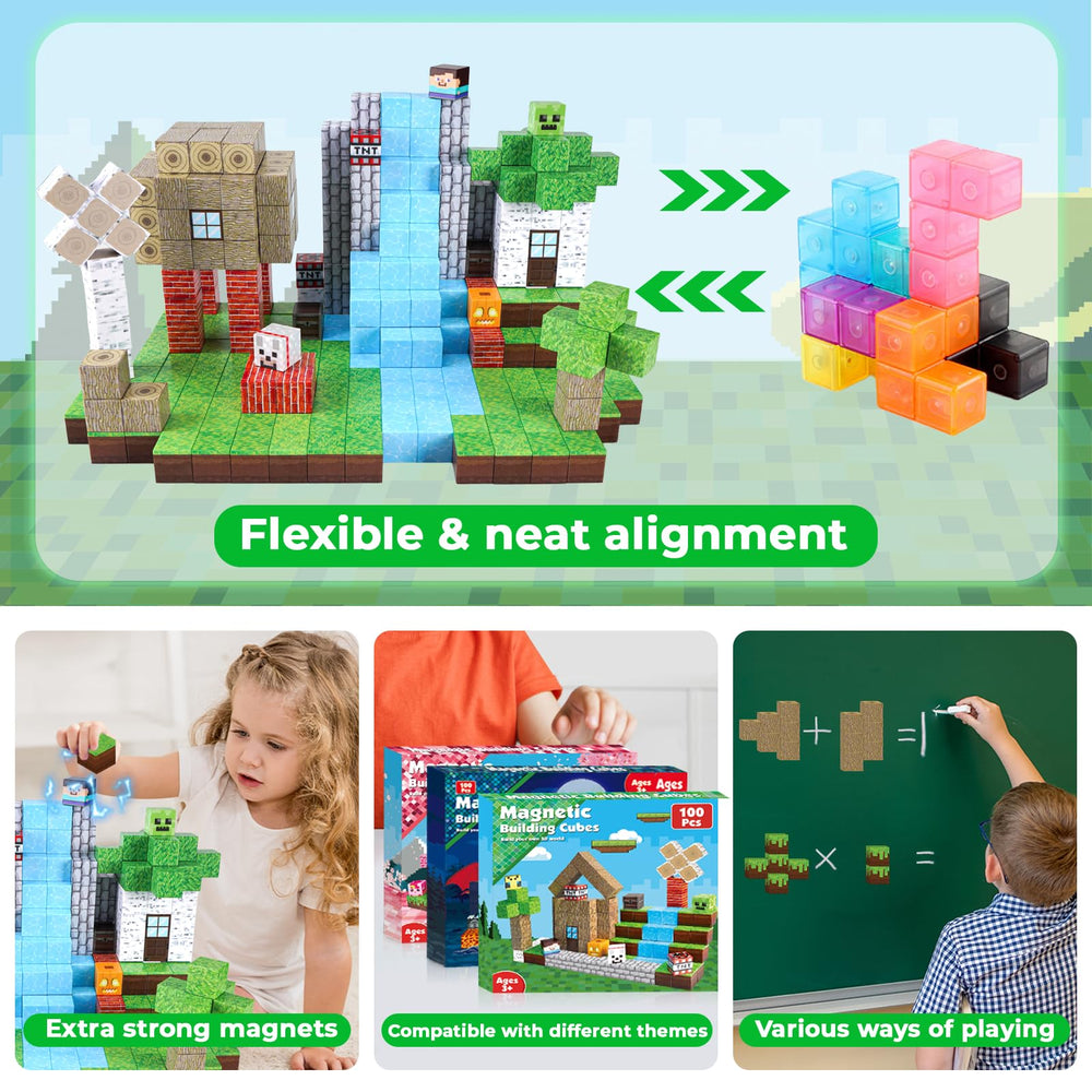 ToyUnited Magnetic Blocks idea booklet with stories and patterns for guidance
