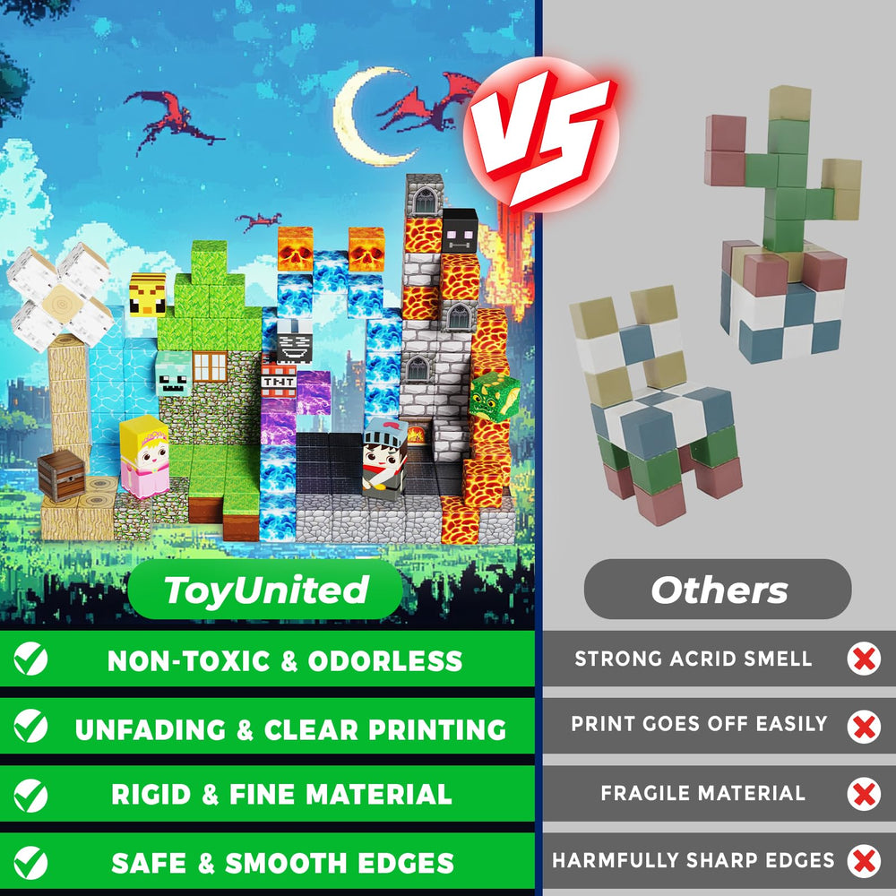 ToyUnited magnetic blocks supporting STEM learning with open-ended building
