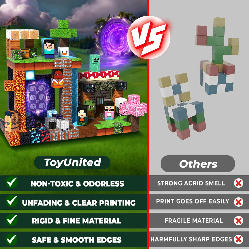 ToyUnited non-toxic, eco-friendly materials promote worry-free hands-on exploration.