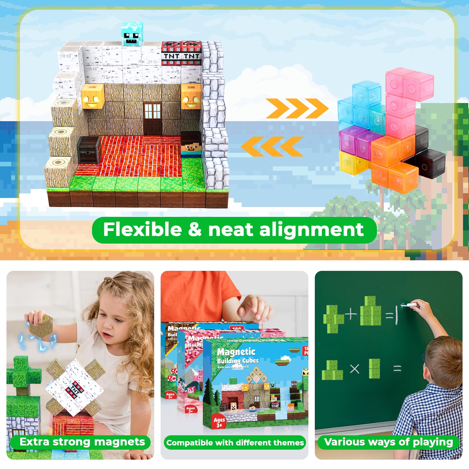 ToyUnited pattern blocks with instruction manual encouraging guided and open play
