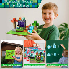 ToyUnited six base plates connected for expanded building possibilities and stability.