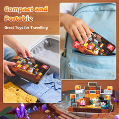 ToyUnited compact travel case holding magnetic blocks for quiet play on the go.