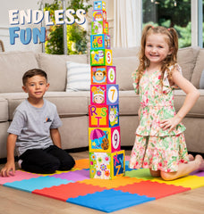 ToyVelt easy-clean EVA foam surface resists spills and messes for busy households.