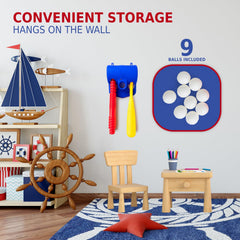 ToyVelt TBall kit highlights kid-friendly craftsmanship and safe use.
