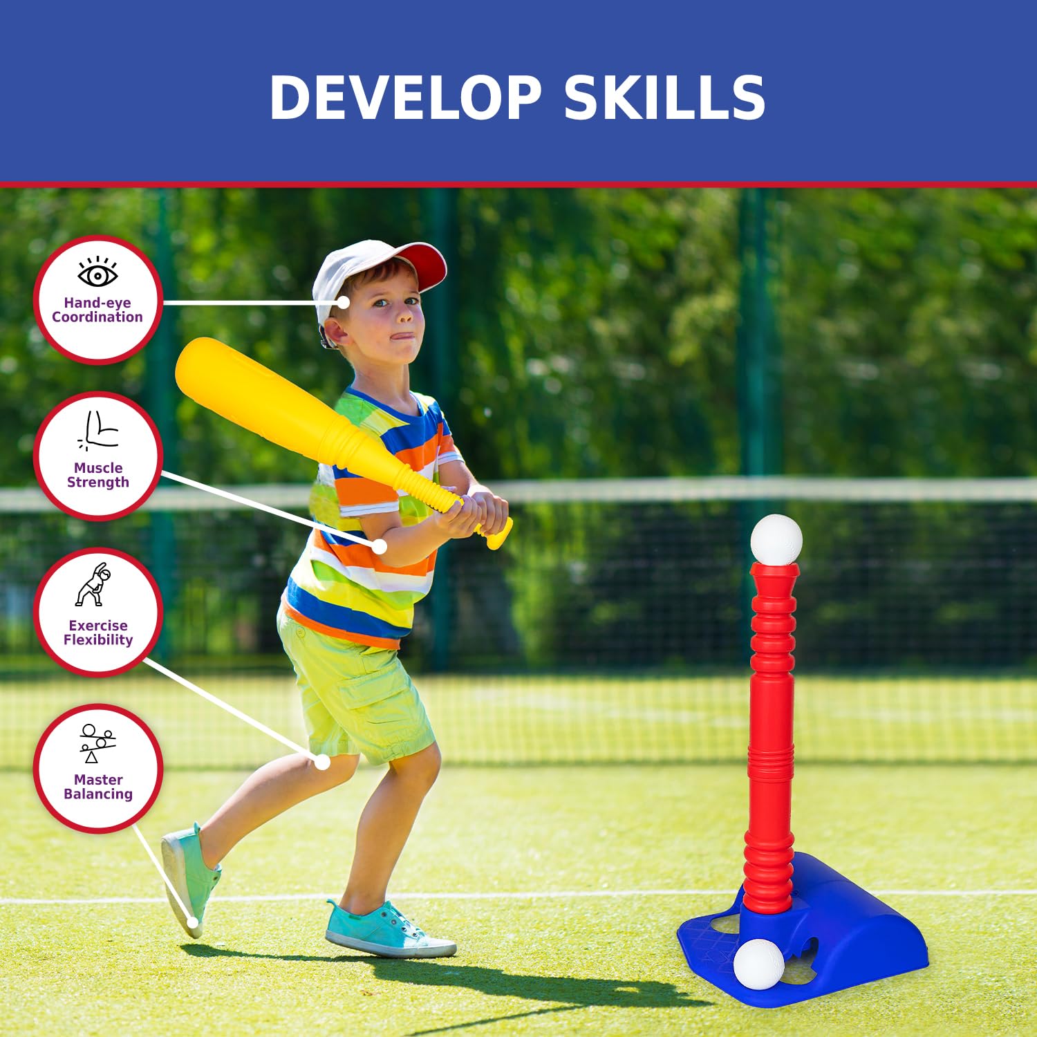 ToyVelt TBall wall-hang design keeps play area tidy.