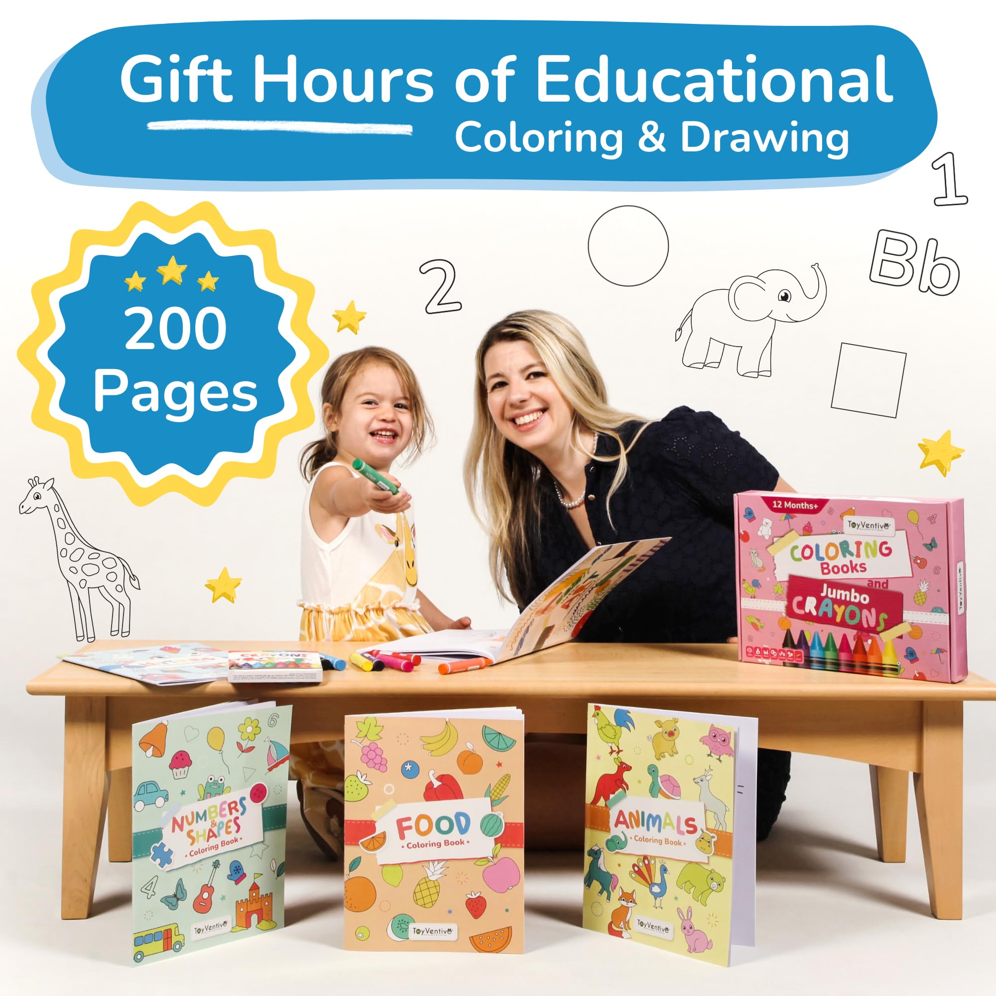 TOYVENTIVE five-activity box encourages vocabulary and cognitive development
