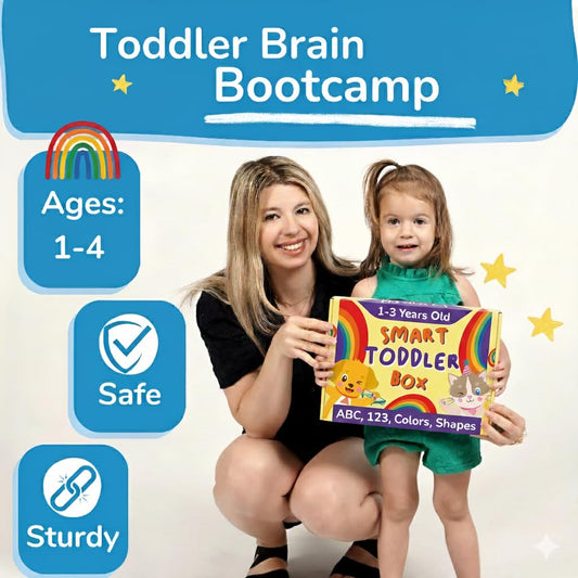 TOYVENTIVE Preschool Kit flash cards collection supports color and number recognition.