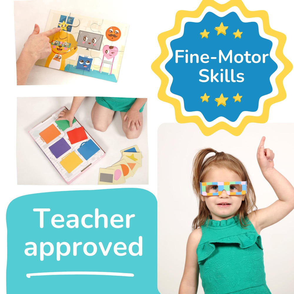 TOYVENTIVE Preschool Kit travel-friendly pack keeps kids engaged.