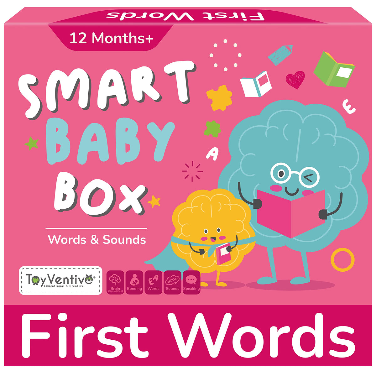TOYVENTIVE Smart Baby Box front view for early learning and play.
