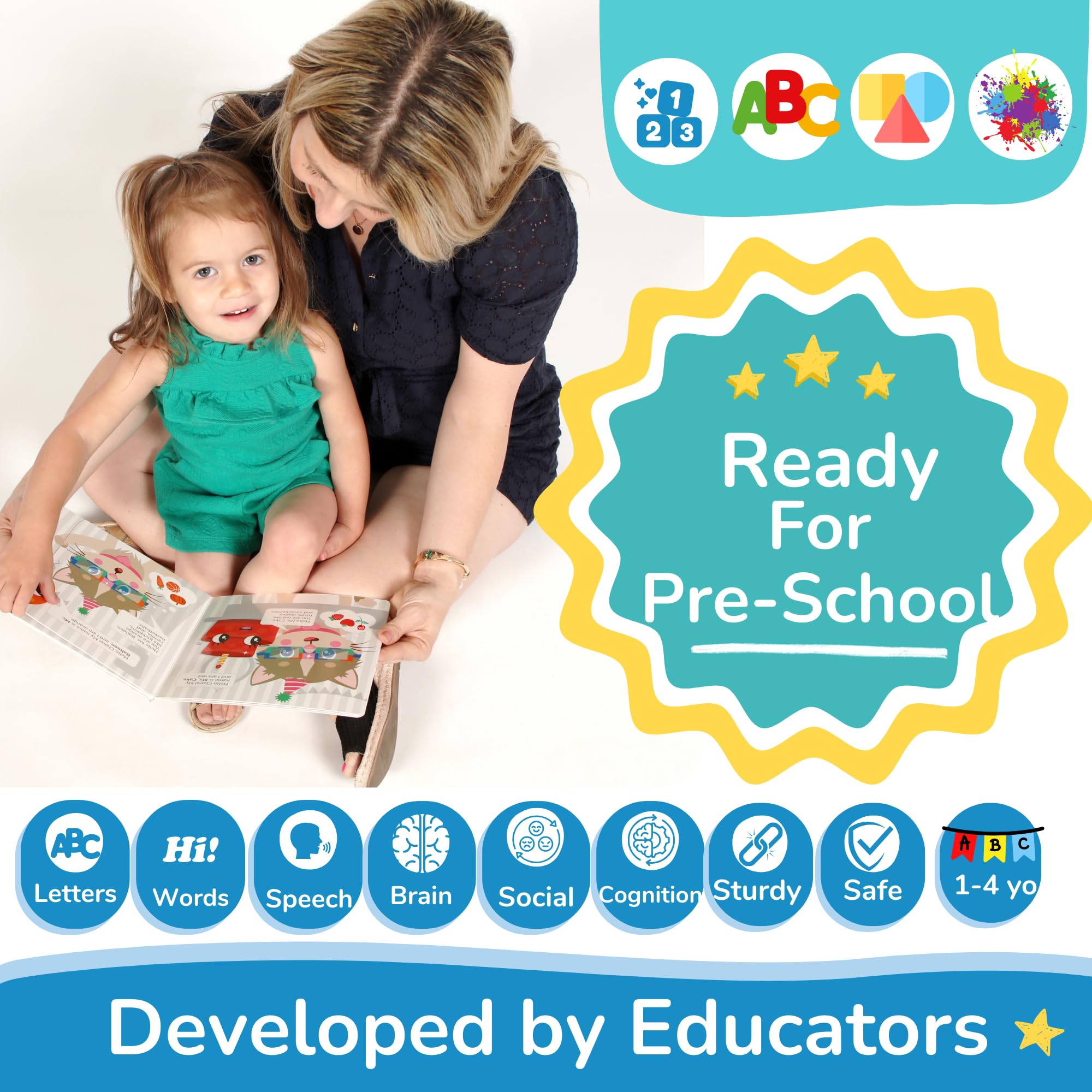 TOYVENTIVE board games support matching and basic logic skills.