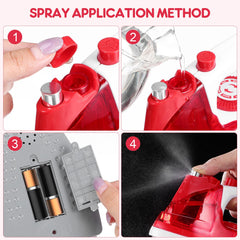 Toyvian Brain Mini Electric Iron detail shot highlights durable ABS construction