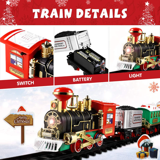 Toyvian Christmas train carriage for imaginative storytelling during holidays