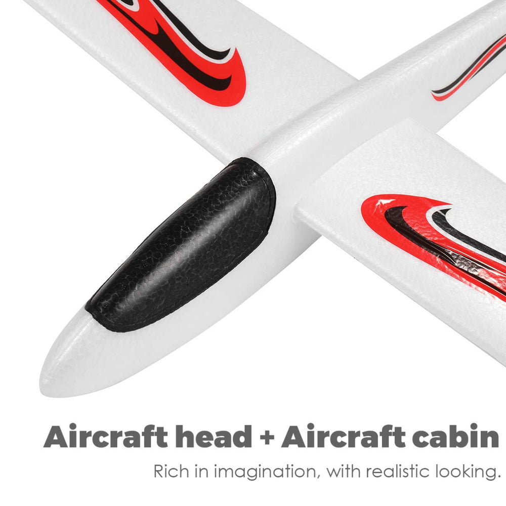 Toyvian foam airplane ideal for backyard, beach, or park play.