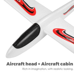 Toyvian foam airplane ideal for backyard, beach, or park play.