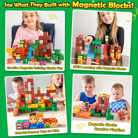 Toyvimo creative play set invites kids to build expansive worlds and tell stories.