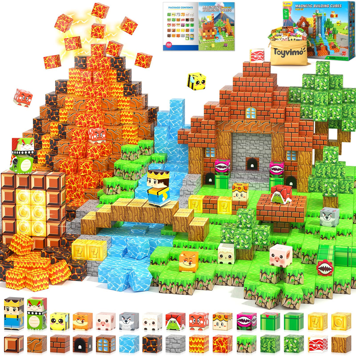 Toyvimo 150pcs cubes for hands-on STEM play.