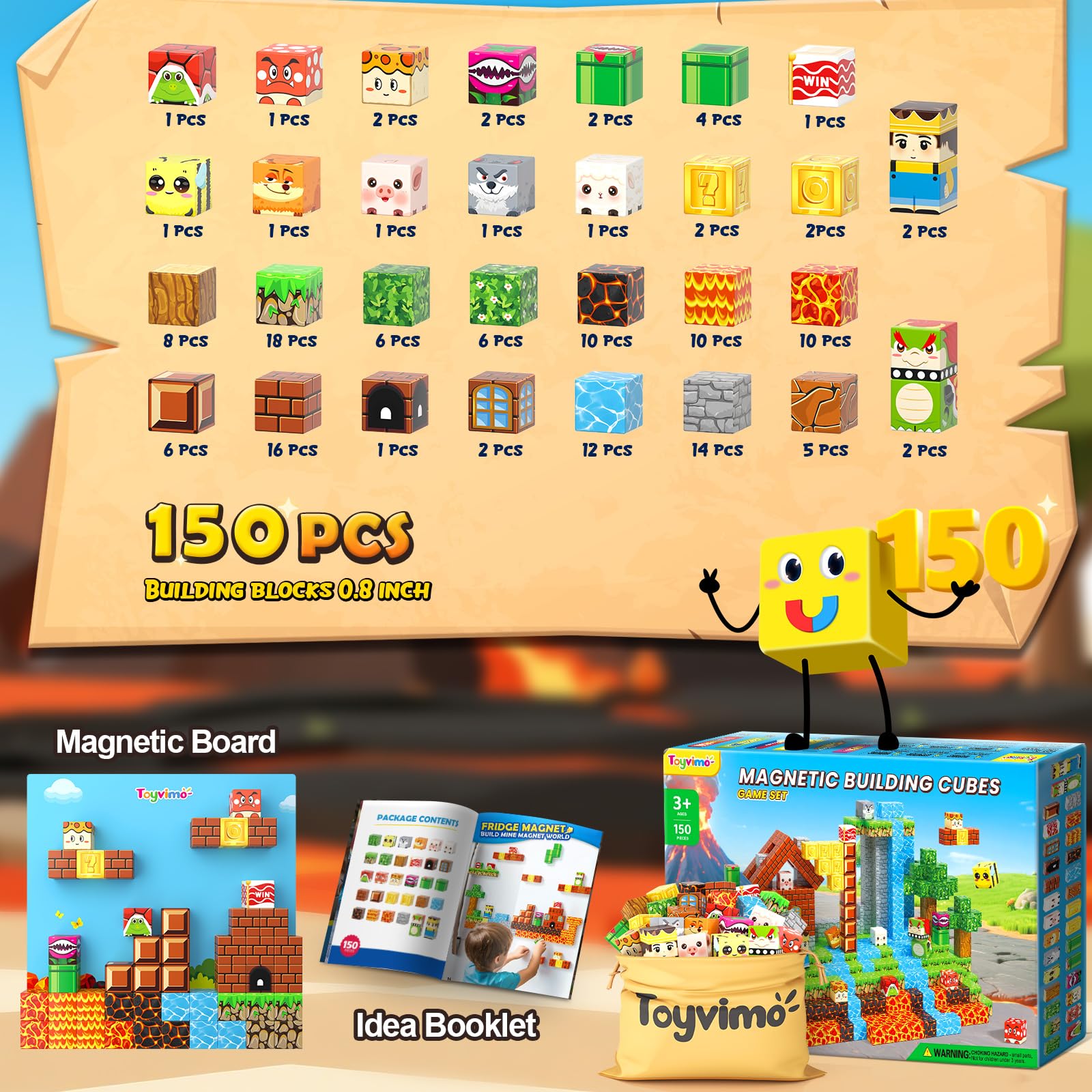 Toyvimo classroom activity with magnetic blocks for group learning.