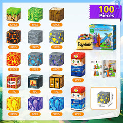 Toyvimo magnetic blocks set inspires open-ended construction and imaginative storytelling.