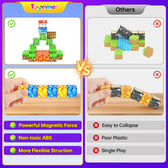 Toyvimo blocks attach to refrigerators for quick, interactive number practice.