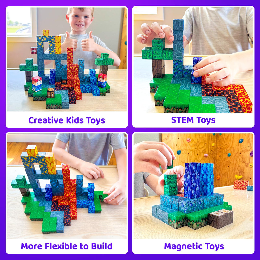 Toyvimo STEM learning blocks boost spatial awareness through hands-on building play.