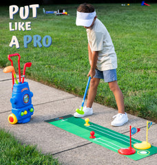 ToyVelt Toddler Golf Set safety materials: durable non-toxic design.