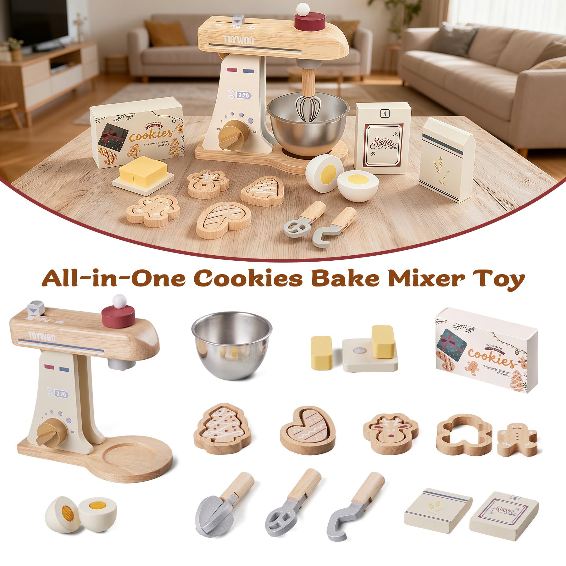 Toywoo safe natural wood paints emphasize child-friendly design.