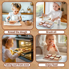 Toywoo safe natural wood with non-toxic paints for kid-friendly durability.