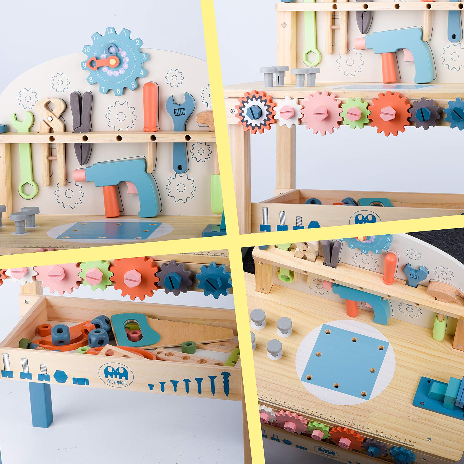 Toywoo tool bench with screwdriver aiding precise assembly
