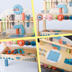 Toywoo tool bench with screwdriver aiding precise assembly