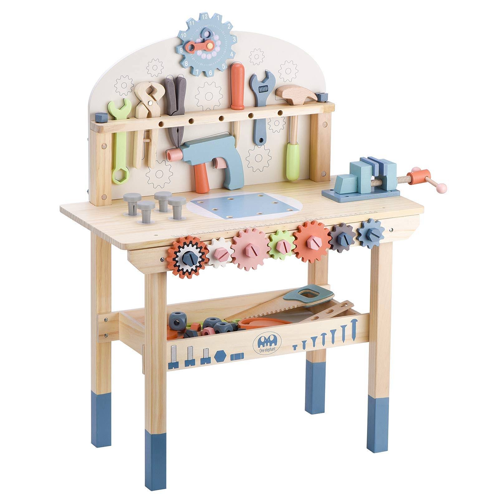 Toywoo tool bench with hammer to inspire hands-on play and motor skills