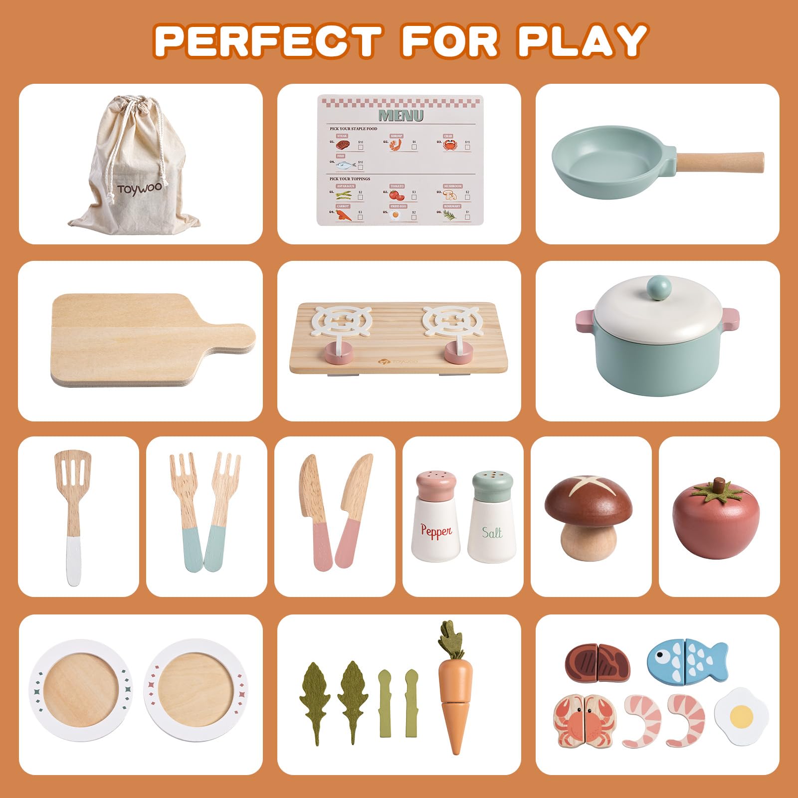 Toywoo wooden gift-ready set makes a delightful present for budding chefs.