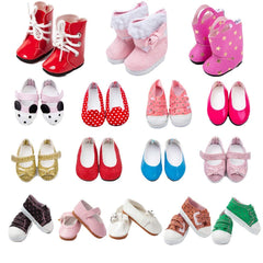 TOYYSB pink boot doll shoes for 14.5 inch dolls, ideal for imaginative dress up