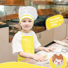 Toyze Chef Costume Set apron with adjustable strap for growing kids' kitchen adventures