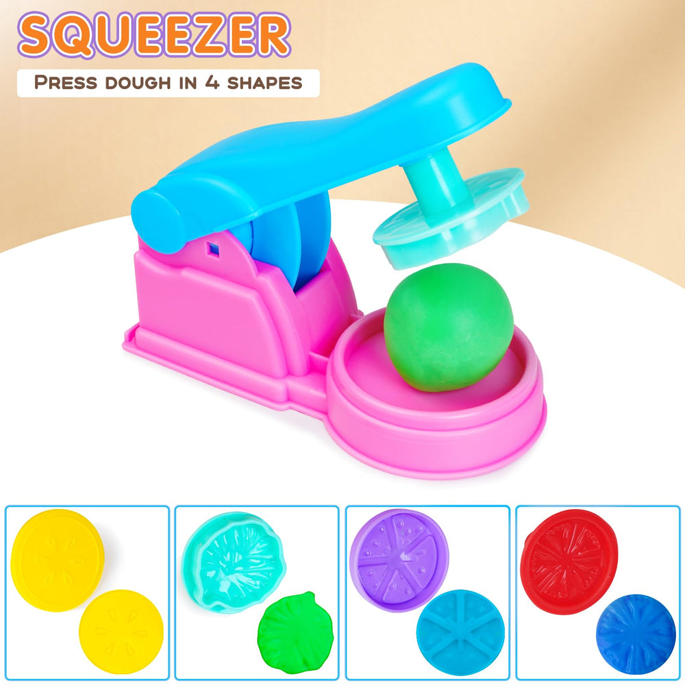 Toyze dough cutters and extruder unlock diverse textures and patterns for colors