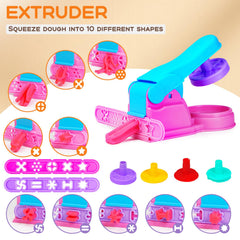 Toyze dough tool set includes a soft pink dough mat for comfortable crafting sessions