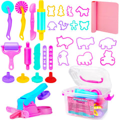Toyze dough tool set with rolling pin for imaginative play and motor skill development