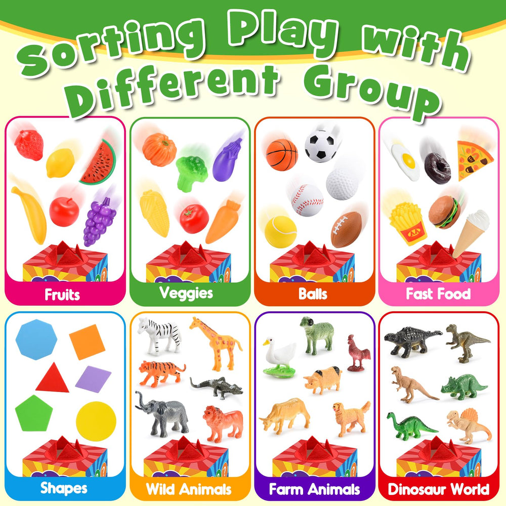 Toyze Montessori sensory toys 8 challenge cards encourage thinking and language development.