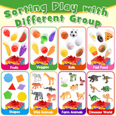 Toyze Montessori sensory toys 8 challenge cards encourage thinking and language development.