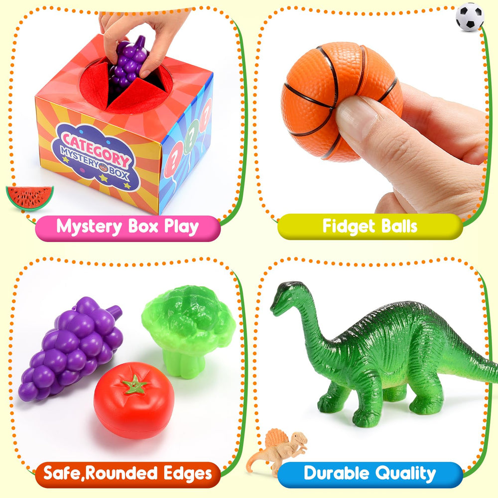 Toyze Montessori sensory toys feature eight themes for real-world learning connections.