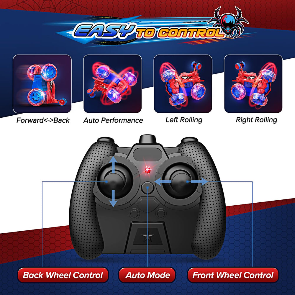 Toyze off-road RC car handles rough surfaces like grass and sand.