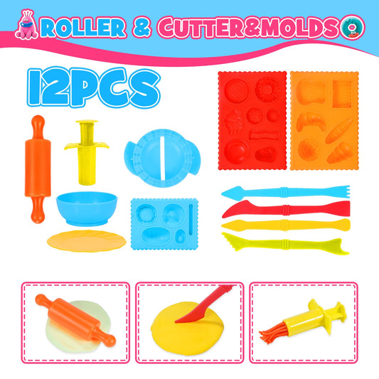 Toyze Playdough Tool Set animal molds for storytelling and imaginative play