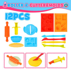 Toyze Playdough Tool Set animal molds for storytelling and imaginative play