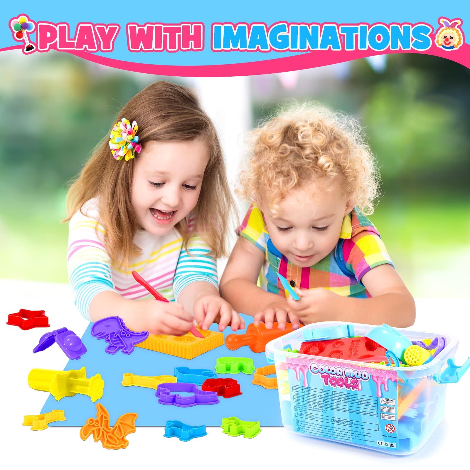 Toyze Playdough Tool Set extruder for fun texture creation